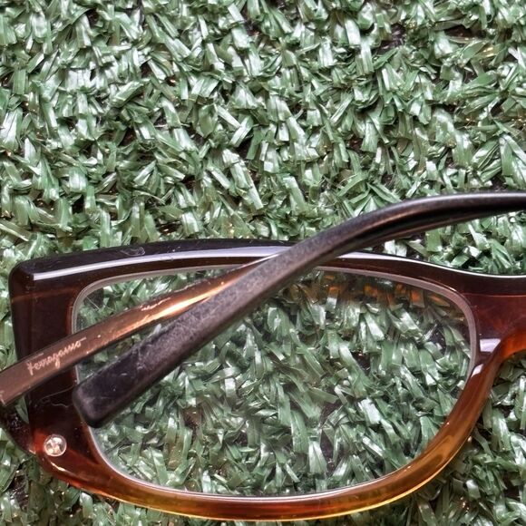 salvatore ferragamo Brown Eyeglasses 2568 Frame 54 MM AUTHENTIC Italy main image 6
